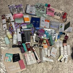 Great stocking stuffers 60+ samples/travel & a few full size mixed Beauty items
